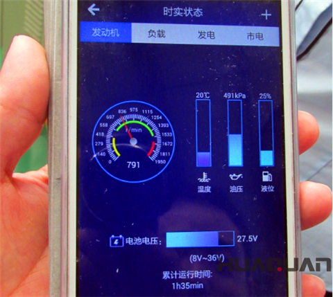 發(fā)動(dòng)機(jī)油壓、液位和溫度一目了然
